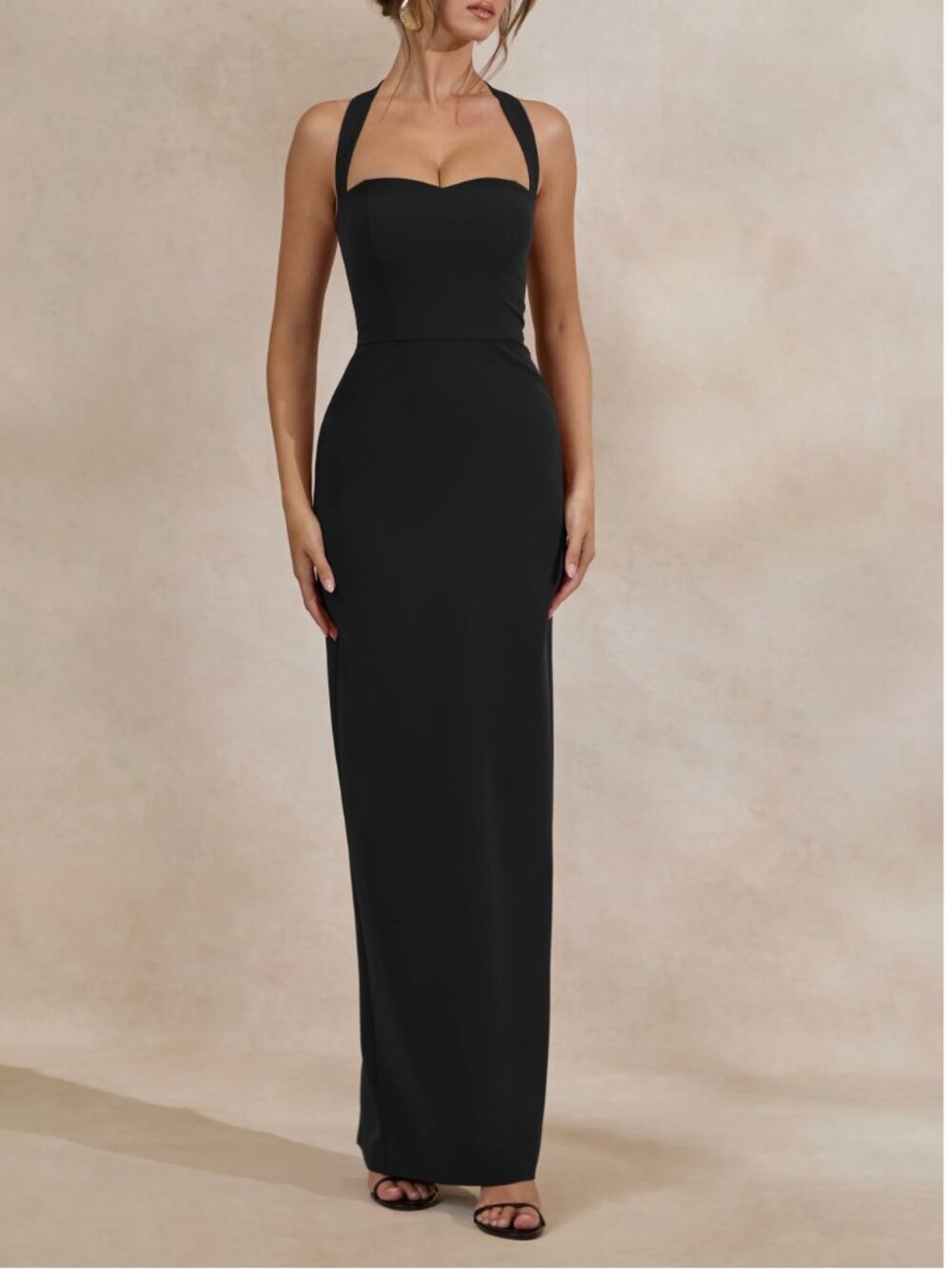 Black Sweetheart-Neck Club London Dress